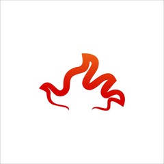 flame flat vector graphic design illustration isolated