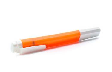 Colorful marker pen  isolated on white background