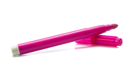 Colorful marker pen  isolated on white background