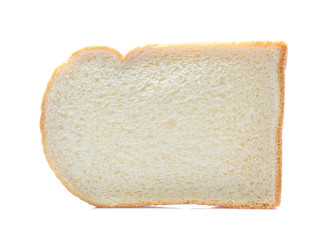 sliced bread isolated on white background