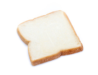 sliced bread isolated on white background