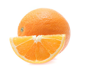 Orange fruit  isolated on white background