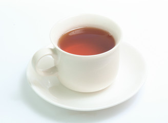 Cup of tea isolated on white background