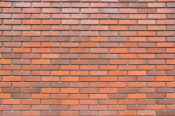 red brick smooth wall background