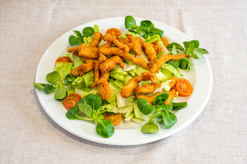 Image of salad with fresh ingredients
