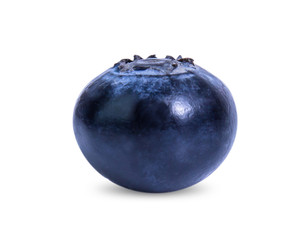 blueberry fruit isolated on white background
