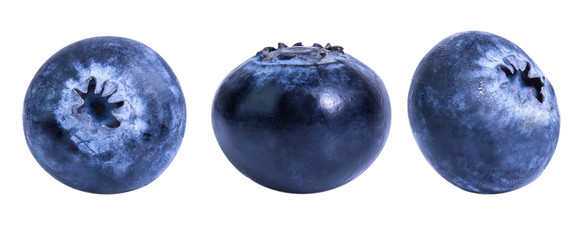 blueberry fruit isolated on white background
