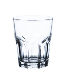 empty glass water isolated on  white background
