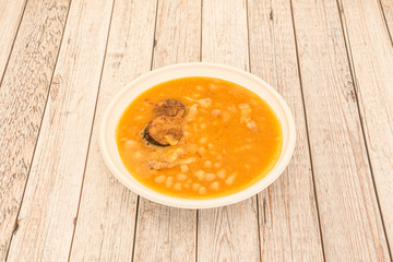 Asturian bean stew