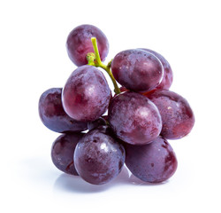 red grape isolated on white background