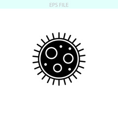 Bacteriology icon. EPS vector file