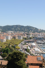 Fototapeta premium View overlooking Cannes, France