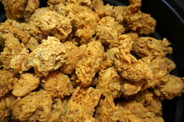 Super Crispy Fried Chicken. Made with buttermilk, chicken, hot sauce, and seasoned flour is crispy on the outside and tender on the inside  