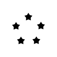 Decorative stars icon in trendy line style.