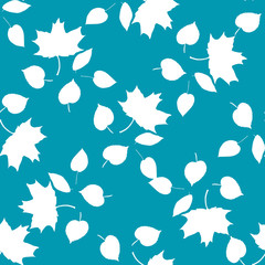 Vector illustration seamless pattern autumn leaves