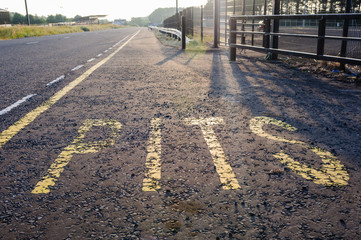 Pit lane on an Irish road racing circuit (taken from a public road with no entrance fee or restriction in place)