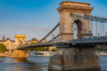 Obraz premium urban panorama of the city of Budapest in Hungary