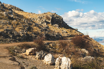 Mountain Landscape with Blue Sky