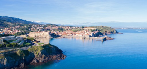 Collioure vu du ciel