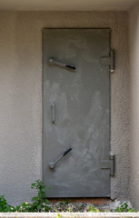 old metal door with lock