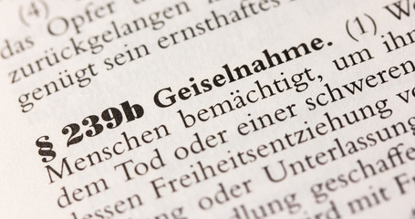 § 239b StGB Geiselnahme Strafgesetzbuch