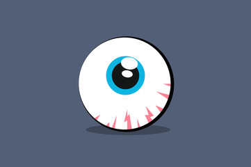 Vector Isolated Illustration of an Eyeball