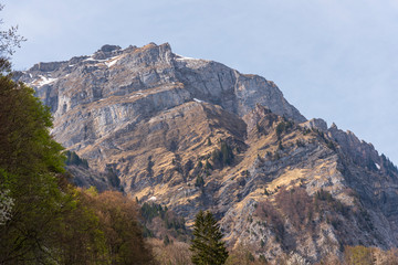 Fototapeta premium Glärnisch rocky mountain peaks in Glarus
