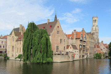 Classic Traditional Bruges Brugge Scene Travel Tourism 