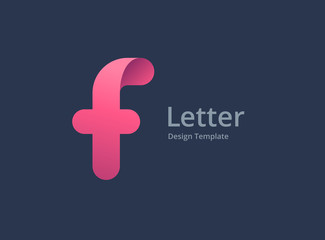 Obraz premium Letter F logo icon design template elements