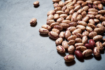 Haricot beans close up