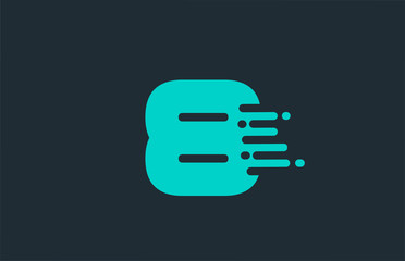 8 eight blue number logo icon with line design for company and business