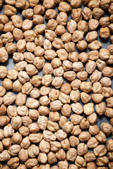Chickpeas close up