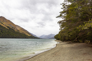 Mavora lake shores. South island. New Zealand