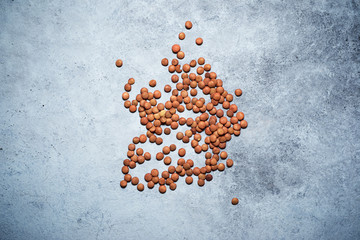 Lentils close up