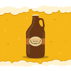 Poster of a flat beer growler