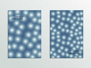 Covers glowing molecules on dark background