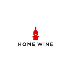bottle house logo vector designs
