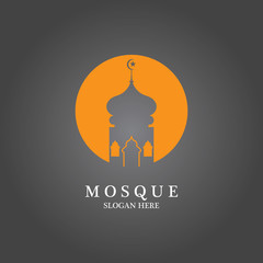 Mosque icon vector Illustration design template