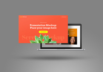 Floating Presentation Showcase Mockup