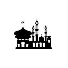 Fototapeta premium Mosque icon vector Illustration design template