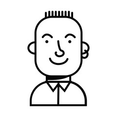 young man with crest and earring avatar character