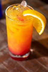 Sex on the beach drink on the the table