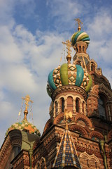 Fototapeta na wymiar Church of the Savior on Blood in the sunset light - St. Petersburg, Russia