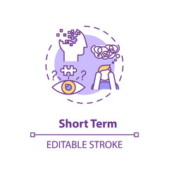 Short term concept icon