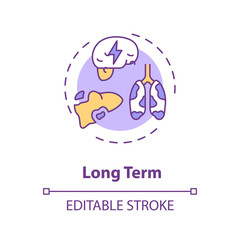 Long term concept icon