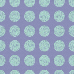 Spotty circular vector repeat pattern with textured fill. Circle dot seamless pattern, perfect for fashion, home, stationary, kids. 