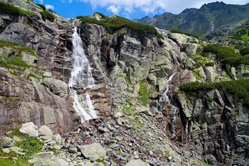 Skok Waterfall and surounding in the High Tatras in Slovakia. © Stanislav