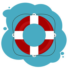 life buoy with rope