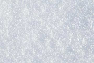 Closeup of a snonw surface background