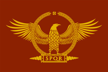 Roman eagle logo vector illustration